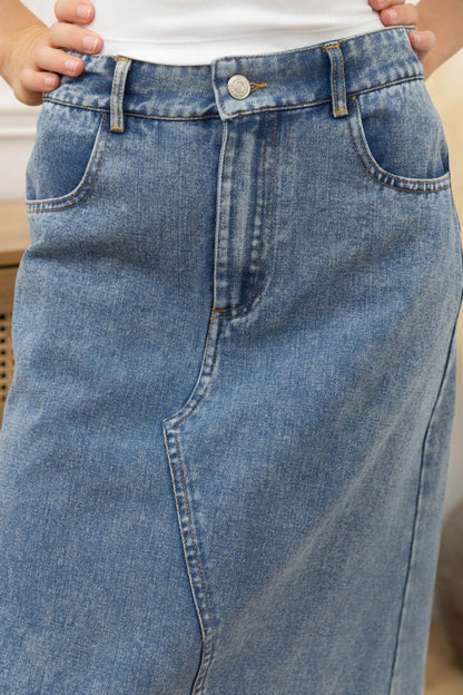 Jupes en jeans Noir ou Bleu