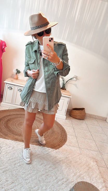 Jupe Short  gaze de coton dentelle JUIETTE -DISPO en PLUSIEURS COULEURS 👇🏼