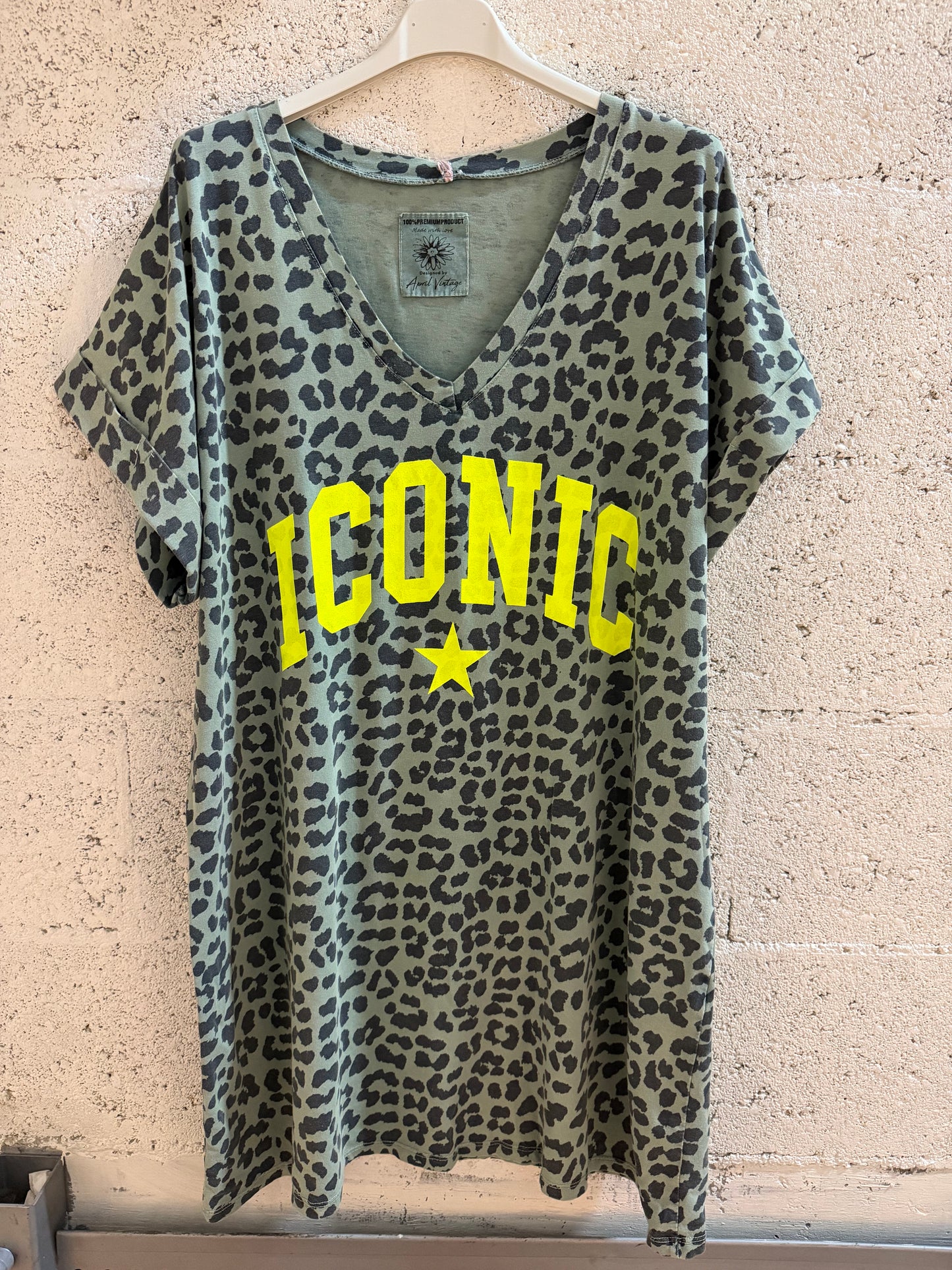 Robe tee shirt léopard femme ICONIC robe casual tendance été