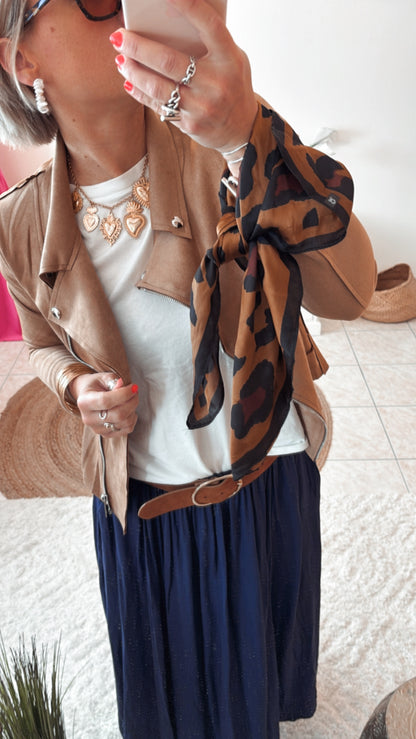 Perfecto Vestes Suédine WENDY - CAMEL