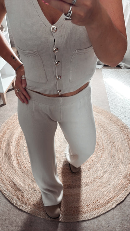 Ensemble gilet sans manche pantalon