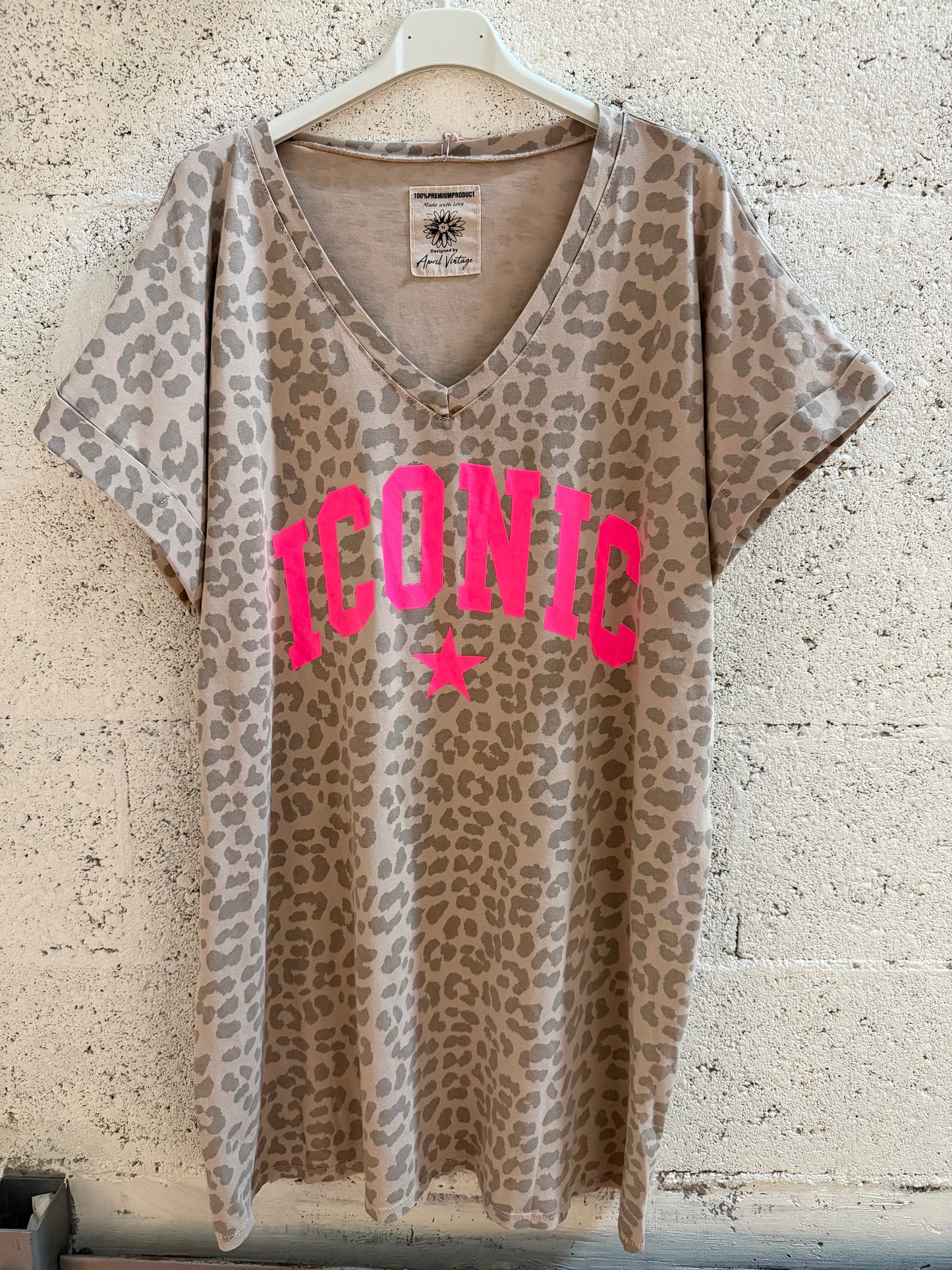 Robe tee shirt léopard femme ICONIC robe casual tendance été