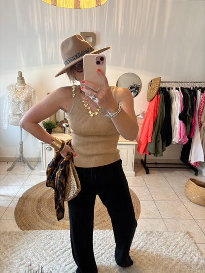 Débardeur scintillant MELINDA - OR