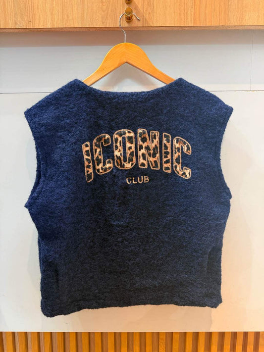 Gilet sans manches ICONIC CLUB léopard