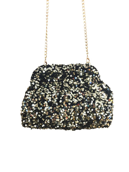 Pochette/bourse sequin or/argent/champagne/Noir