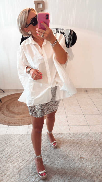 Jupe sequin or, Argent & Noir