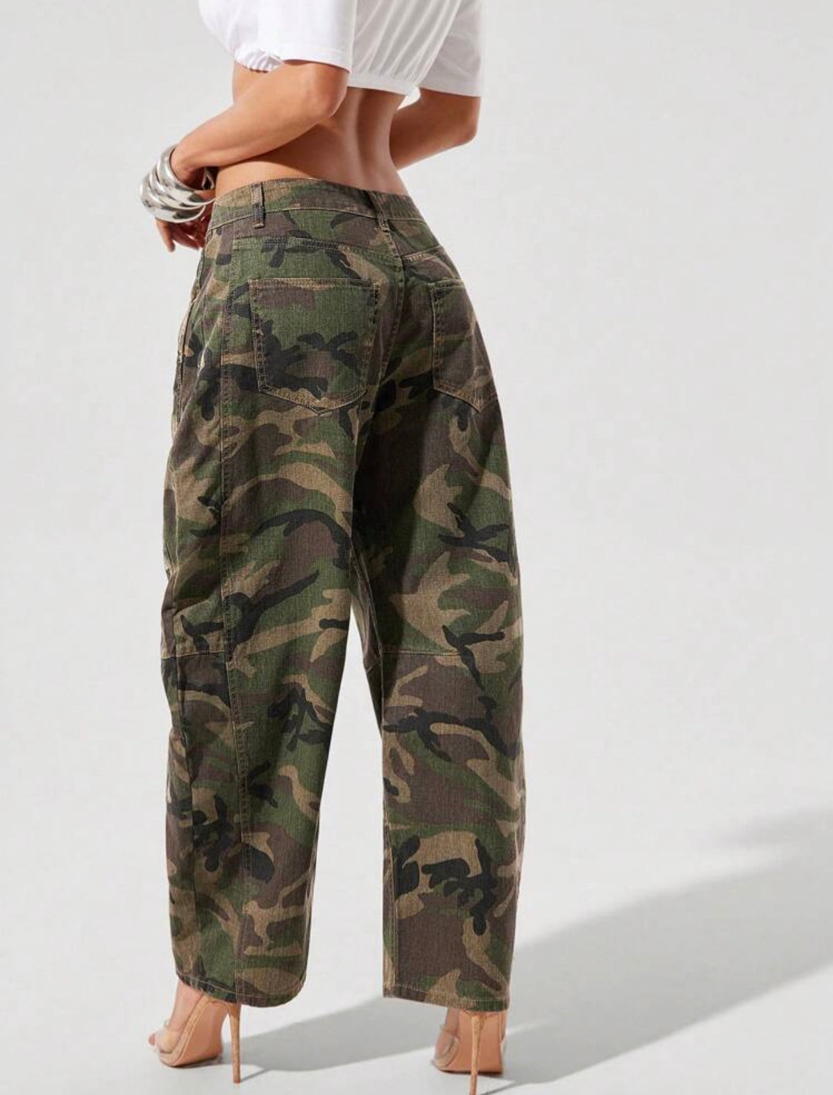 Jean Balloon Camouflage Kaki