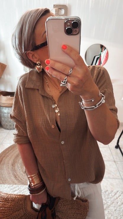 Boucles d’oreilles LOVE- OR & ARGENT