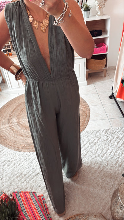 Combinaison gaze de coton multiple position DISPO en PLUSIEURS COULEURS 👇🏼