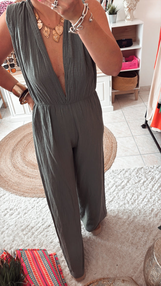 Combinaison gaze de coton multiple position DISPO en PLUSIEURS COULEURS 👇🏼