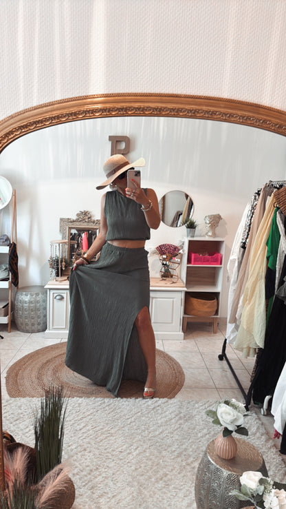 Ensemble TOP/JUPE GUILIA - DISPO en PLUSIEURS COULEURS 👇🏼