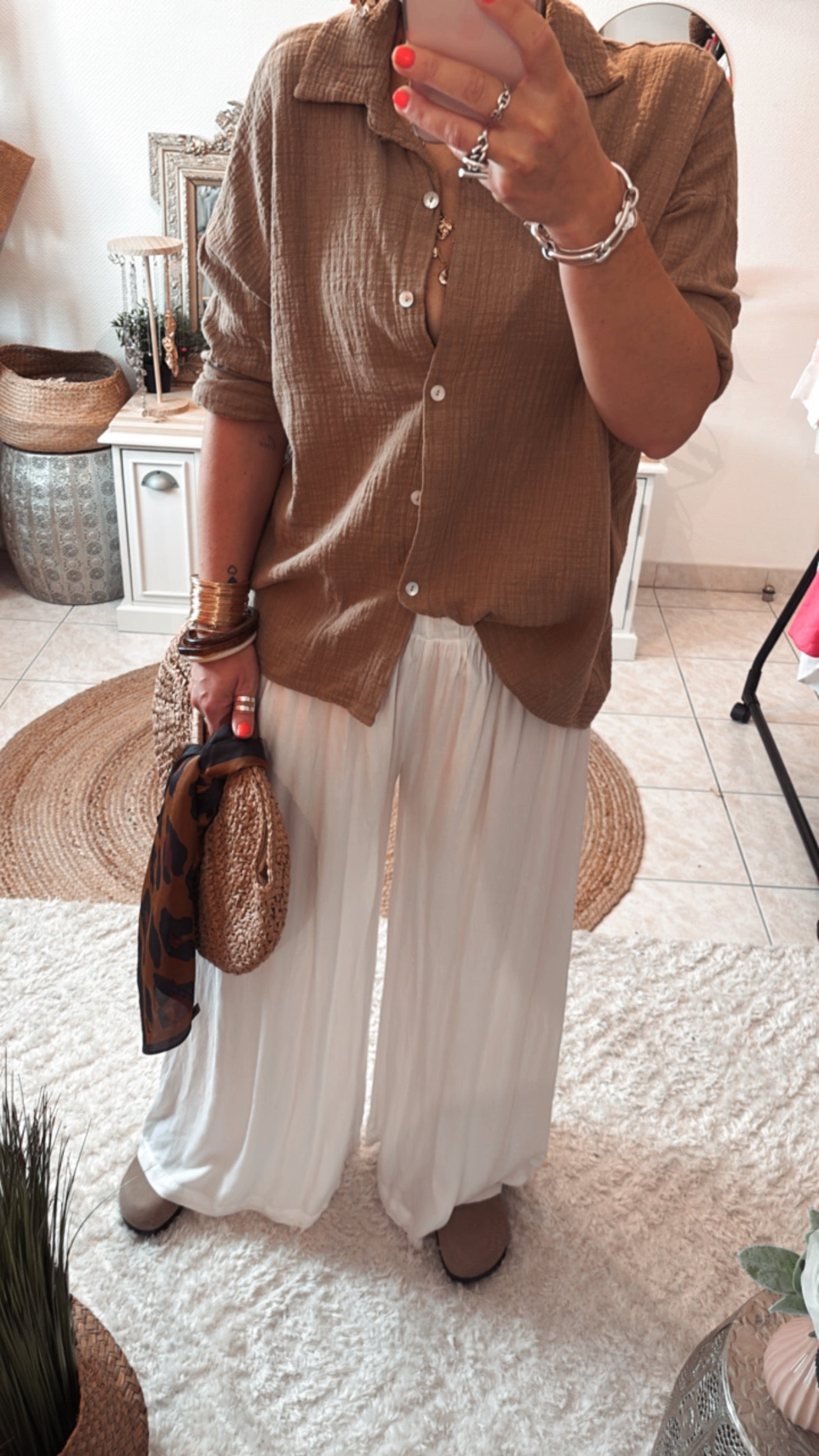 Chemise Gaze de Coton MIMI 2 plus ajusté - DISPO en PLUSIEURS COULEURS 👇🏼
