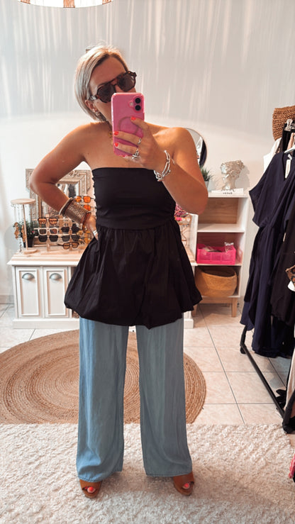 Top Bustier CLARIS-NOIR