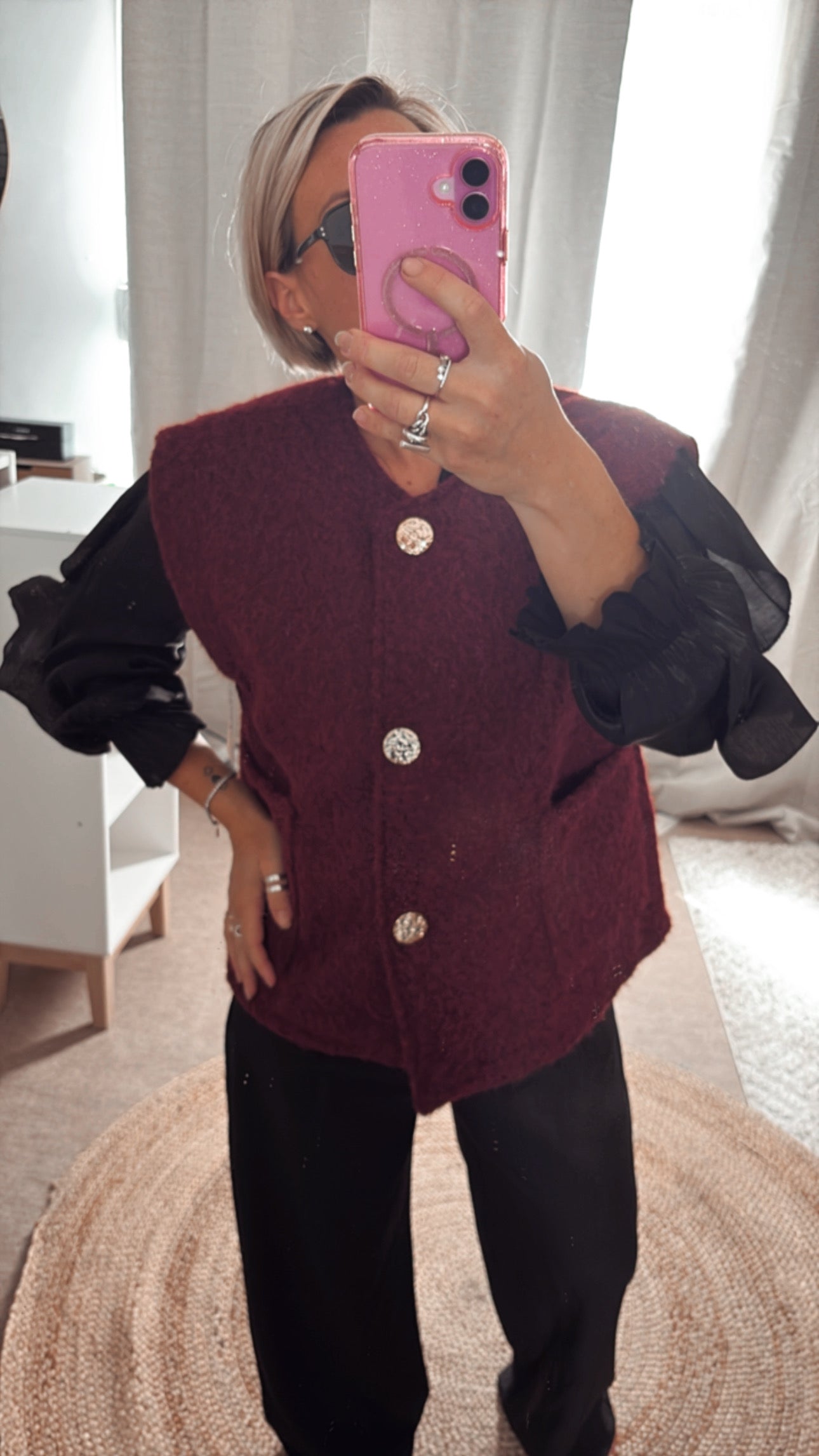 Chemise à volant