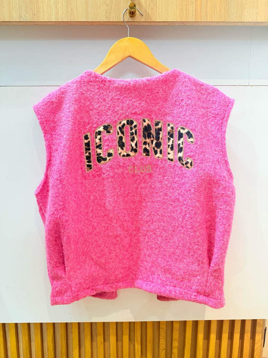 Gilet sans manches ICONIC CLUB léopard