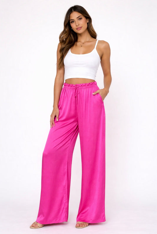 pantalon fluide femme viscose taille elastique coupe ample