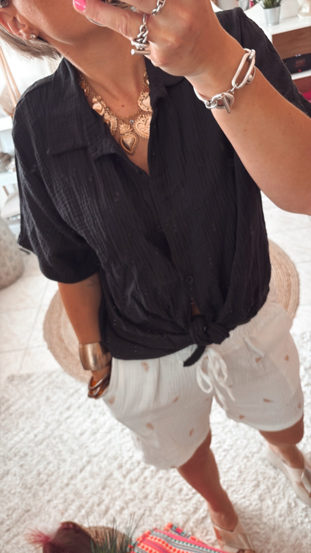 Chemise Gaze de Coton CELIA - DISPO en PLUSIEURS COULEURS