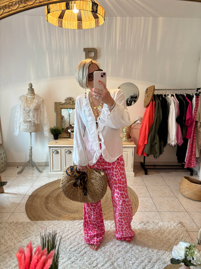 Pantalon Gaze de Coton JULINE-ROSE LÉO