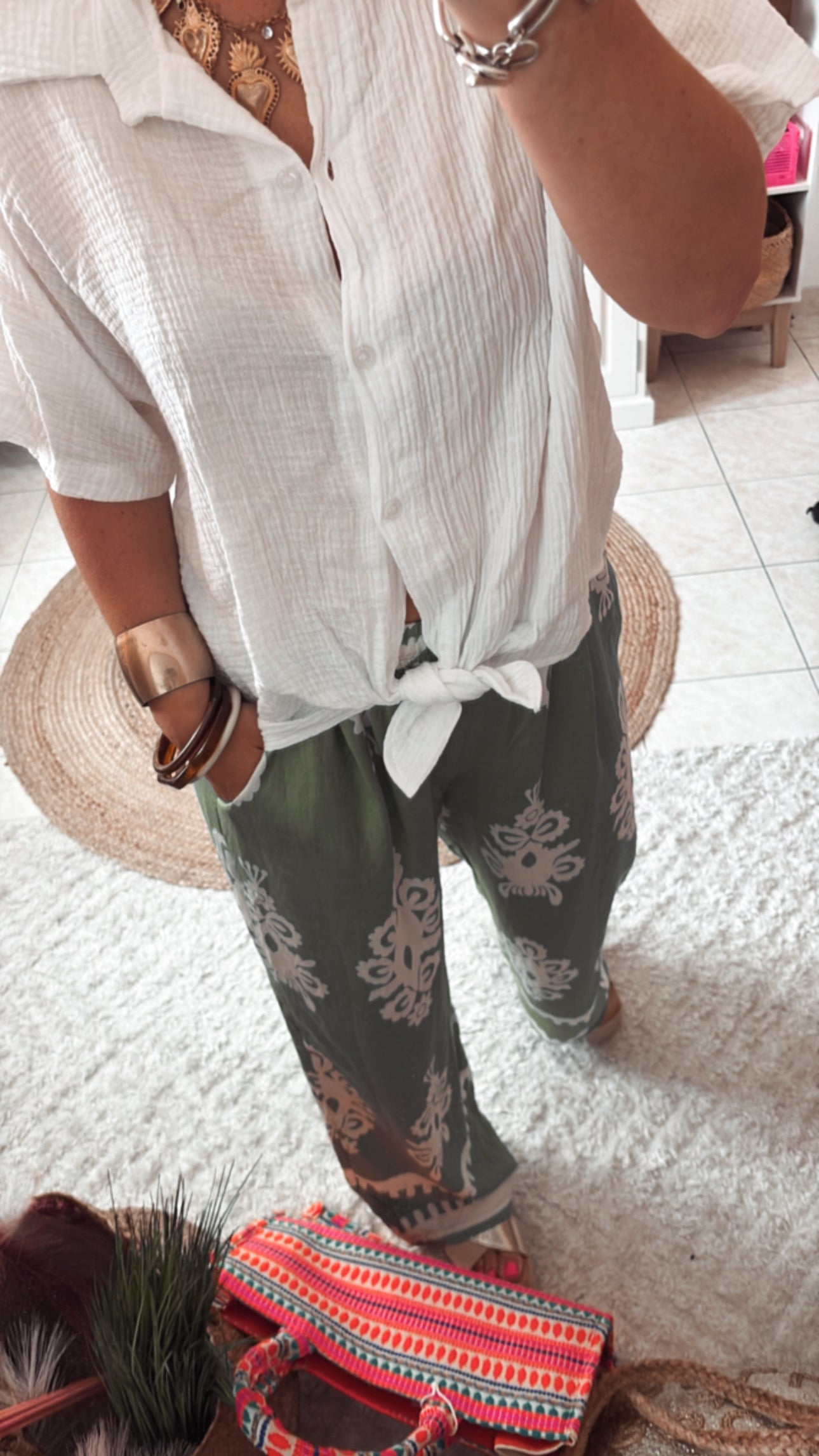Chemise Gaze de Coton CELIA - DISPO en PLUSIEURS COULEURS