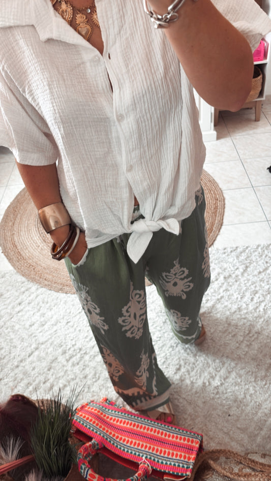 Chemise Gaze de Coton CELIA - DISPO en PLUSIEURS COULEURS
