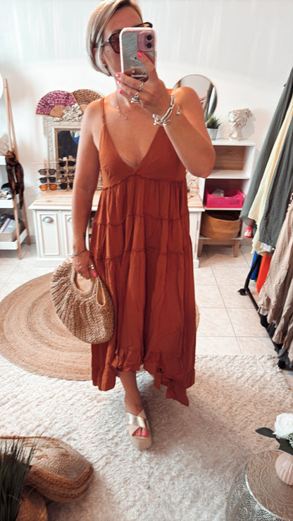 Robe bretelles volant DISPO en PLUSIEURS COULEURS 👇🏼