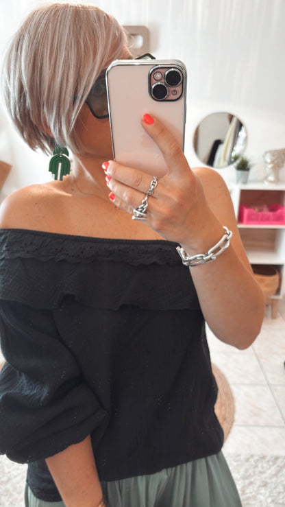 Boucles d’oreilles ROUGE & KAKI