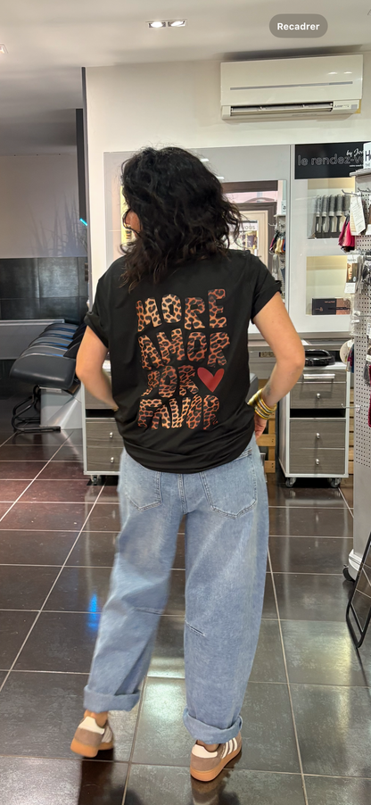 T-shirt AMOR Blanc ou Noir