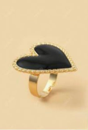Bague cœur ❤️ 🖤
