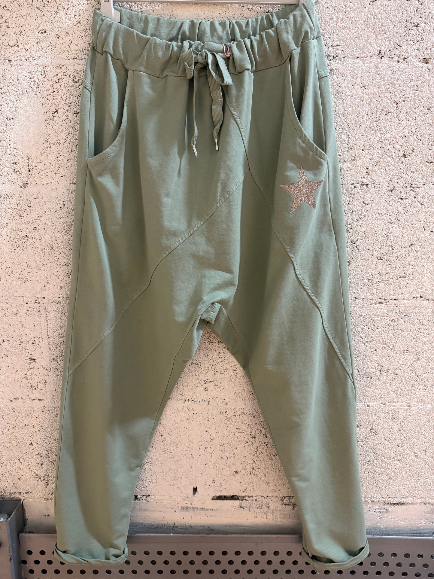 Pantalon femme étoile saroual TU