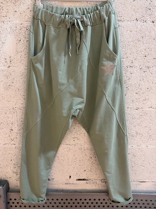 Pantalon femme étoile saroual TU