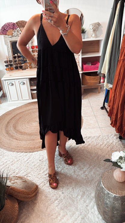 Robe bretelles volant DISPO en PLUSIEURS COULEURS 👇🏼