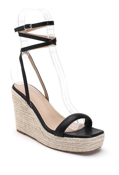 Chaussures Compensée argent et noir