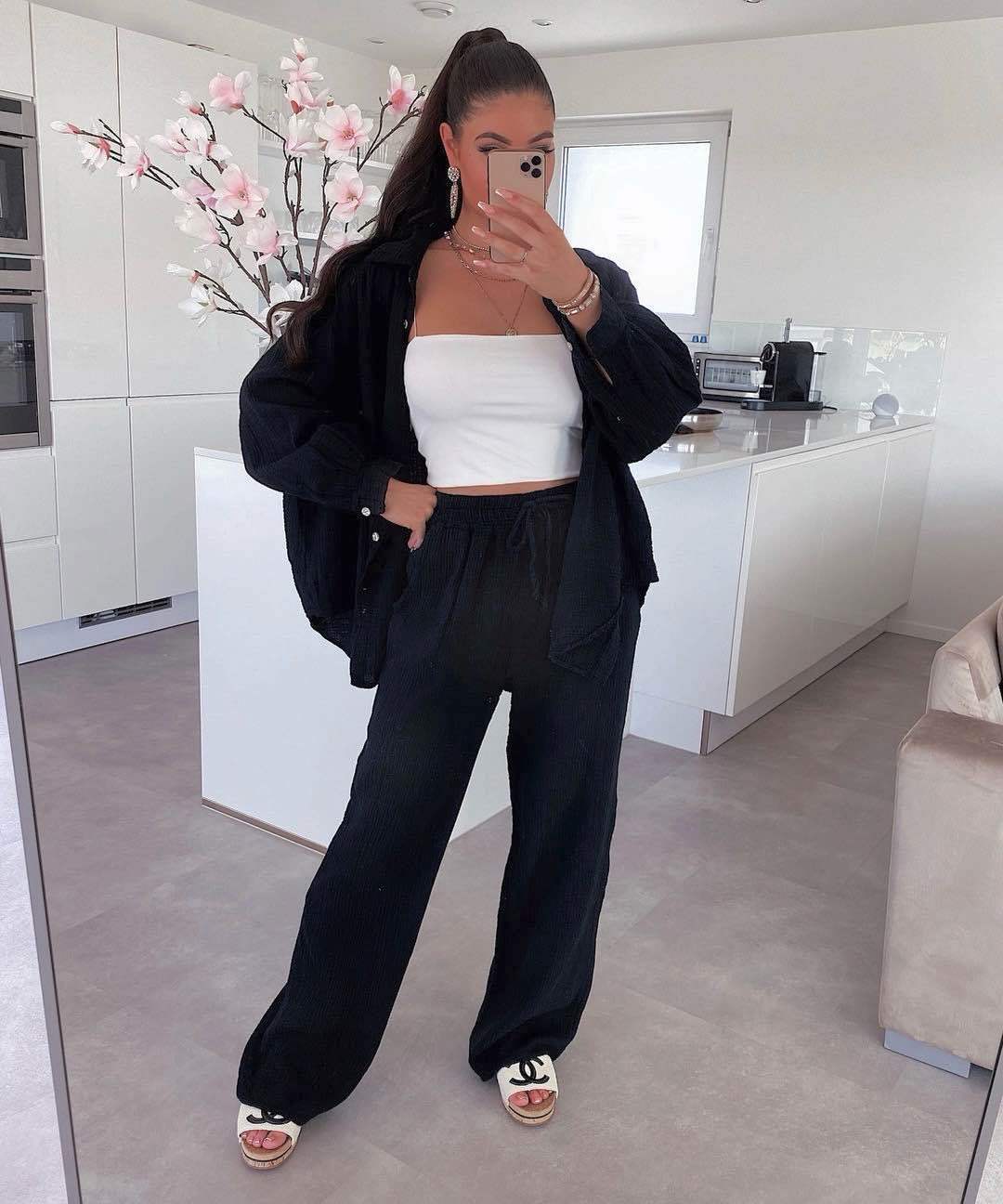 Pantalon Gaze de Coton – Confort & Chill