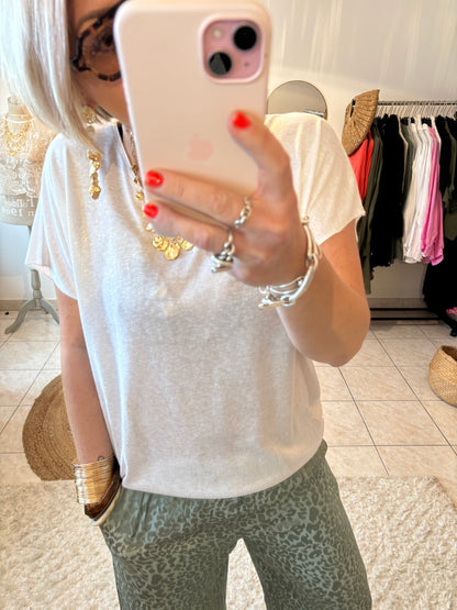 T-shirt JESSY -BLANC/ DORÉ