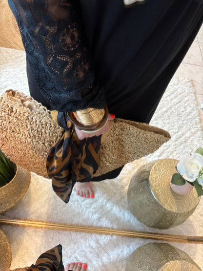 Robe/Tshirt dentelle LISE -NOIR