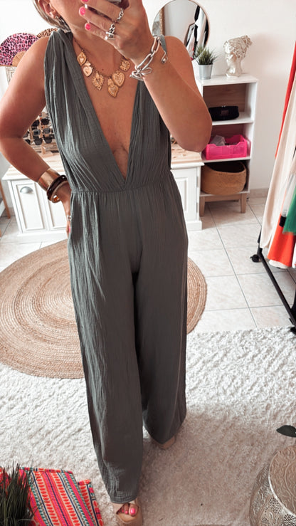 Combinaison gaze de coton multiple position DISPO en PLUSIEURS COULEURS 👇🏼