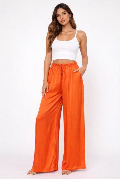 pantalon fluide femme viscose taille elastique coupe ample
