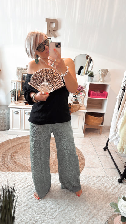 Pantalon KARINE satine - DISPO en PLUSIEURS COULEURS👇🏼