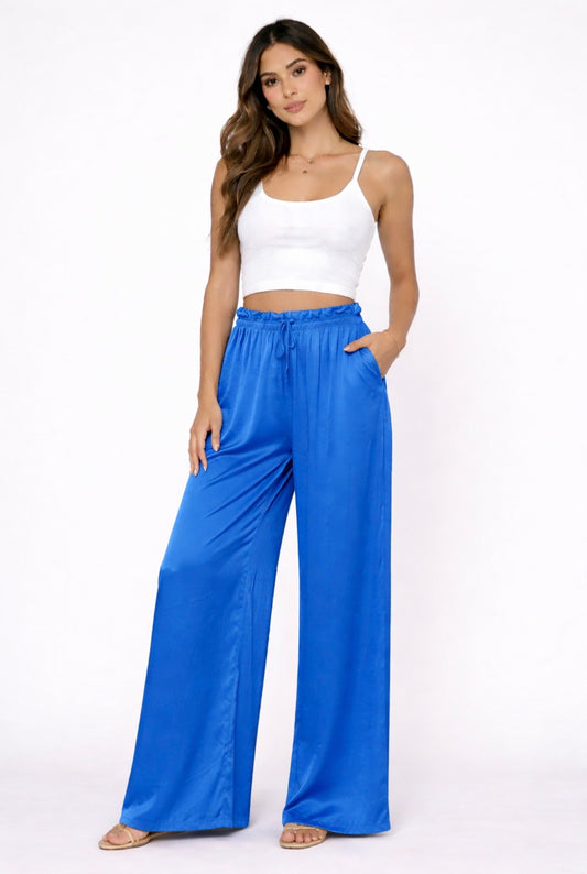 pantalon fluide femme viscose taille elastique coupe ample