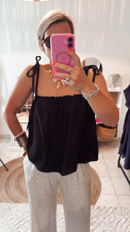 Top Gaze de coton- DISPO en plusieurs COULEURS 👇🏼