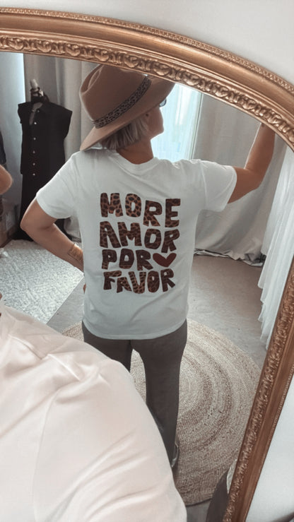 T-shirt AMOR Blanc ou Noir