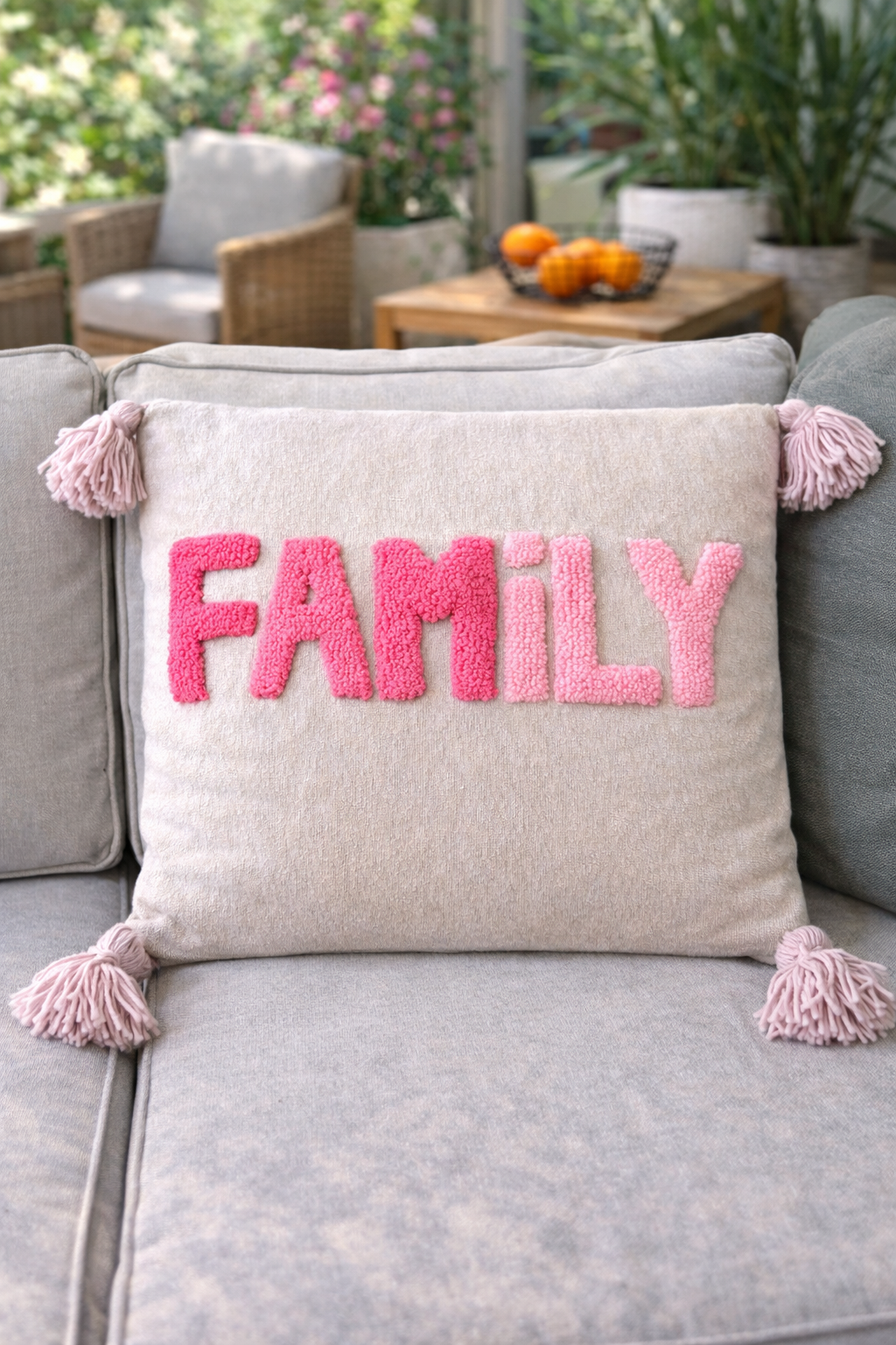 Coussins décoratifs bohème chic Family 🤍