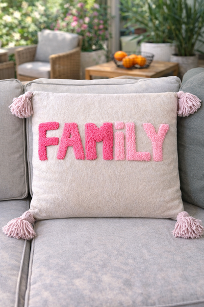 Coussins décoratifs bohème chic Family 🤍