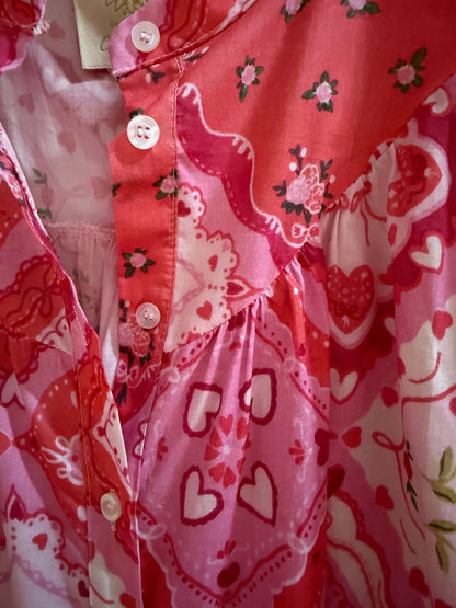 Robe bohème rose femme robe chemise fluide été imprimé bandana