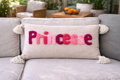 Coussins décoratifs bohème chic Princesse 🩷