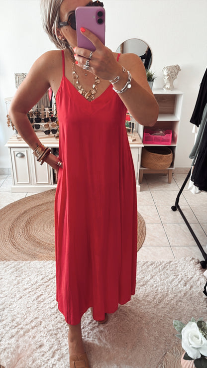 Robe PASCALE satine -DISPO en PLUSIEURS COULEURS