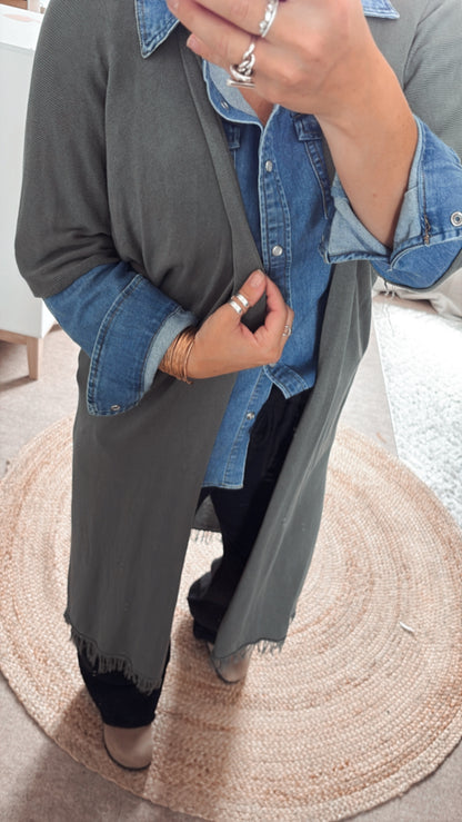 Gilet Long Vert GUCCI et Kaki