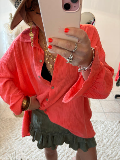 Jupe Short  gaze de coton dentelle JUIETTE -DISPO en PLUSIEURS COULEURS 👇🏼