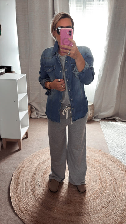 T-shirt et pantalon Kaki ,Gris et Noir