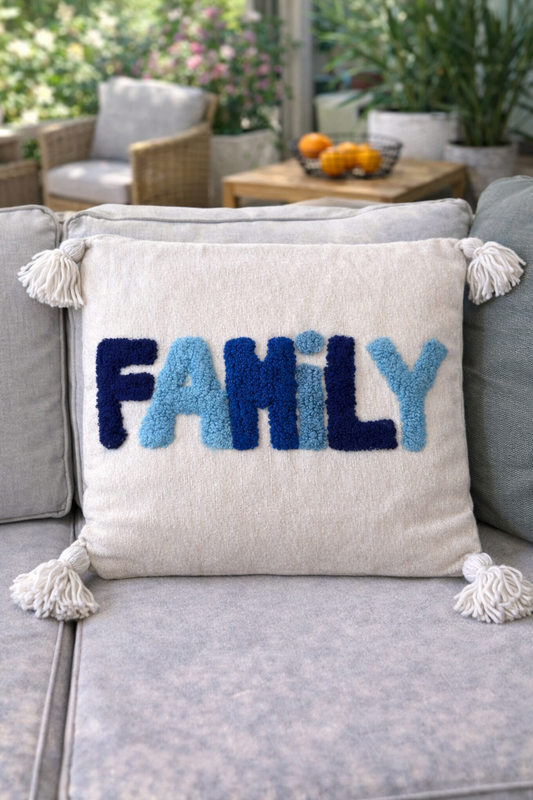 Coussins décoratifs bohème chic Family 🤍
